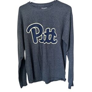 Champion Navy 'Pitt' Long Sleeve Shirt